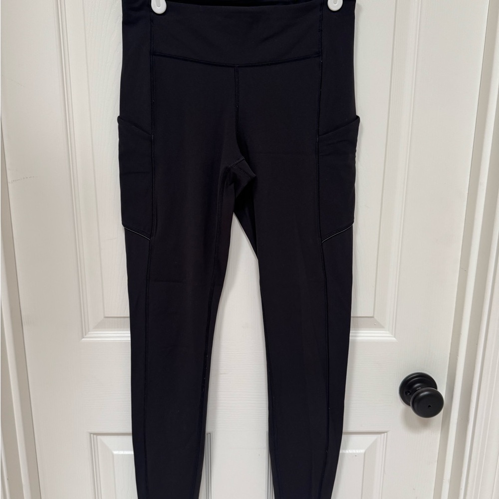 lululemon athletica Fast an Free Black High-Rise Pocket Leggings